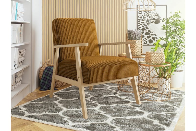 Knocklong Fåtölj Yellow/Brown - Möbler - Stolar & fåtöljer - Fåtölj