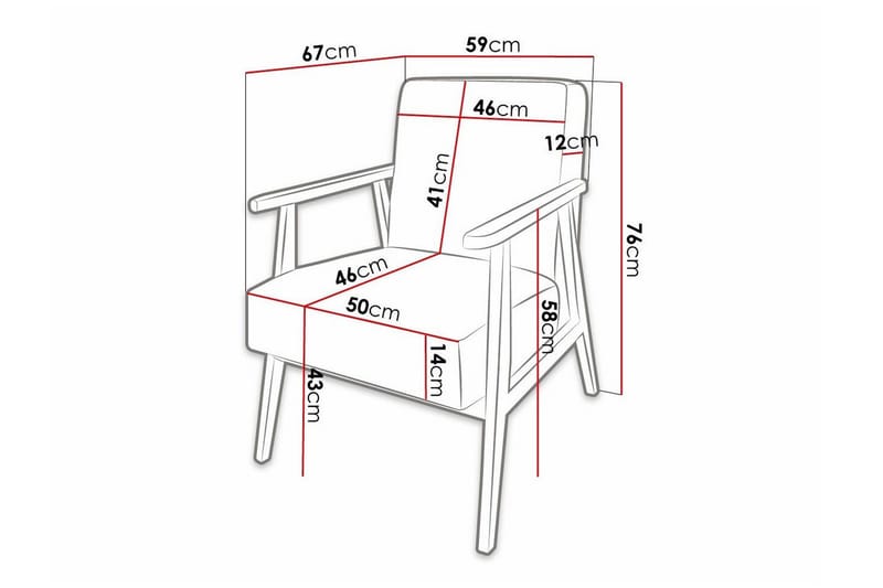Knocklong Fåtölj Yellow/Brown - Möbler - Stolar & fåtöljer - Fåtölj