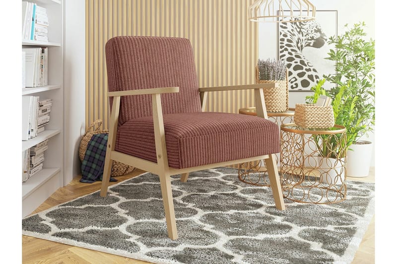 Knocklong Fåtölj Pink/Brown - Möbler - Stolar & fåtöljer - Fåtölj