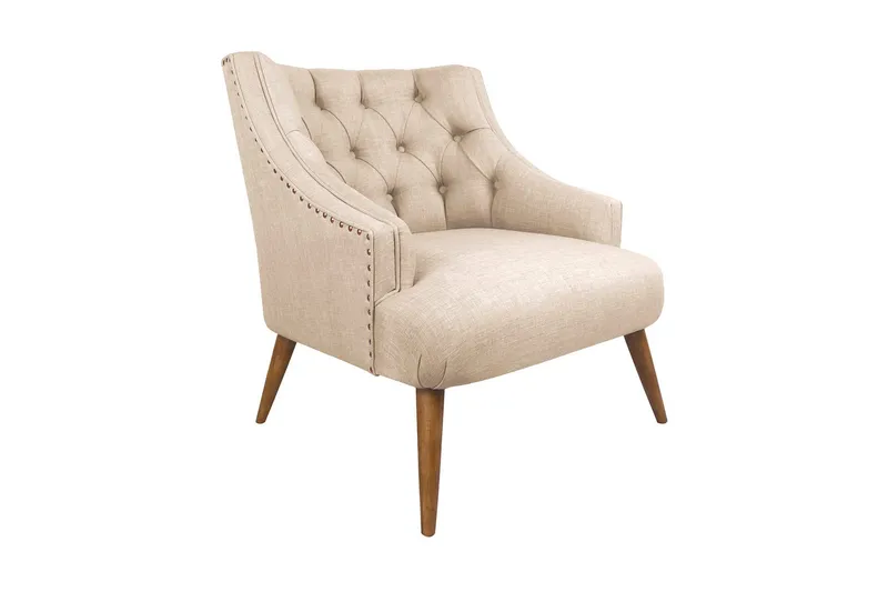 Lamonti Fåtölj - Krämvit/Natur - Möbler - Stolar & fåtöljer - Fåtölj