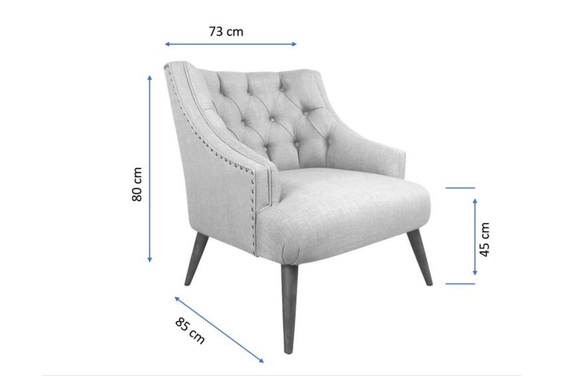 Lamonti Fåtölj - Petrolgrön/Natur - Möbler - Stolar & fåtöljer - Fåtölj