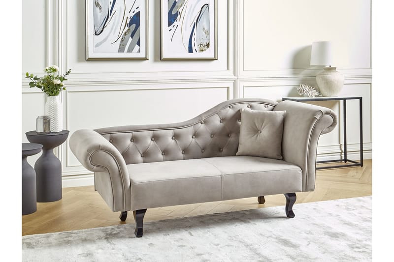 Lattes Schäslong 192 cm Höger - Beige - Möbler - Stolar & fåtöljer - Fåtölj - Schäslongfåtölj & divanfåtölj