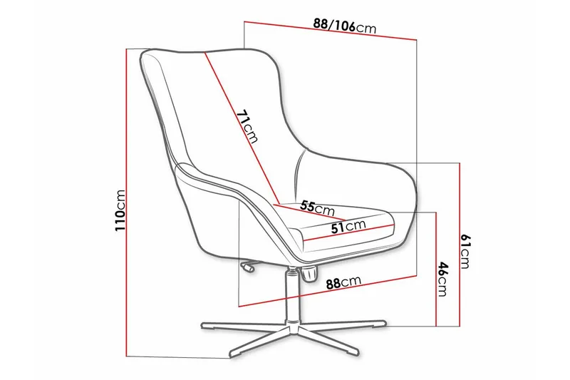 Laytown Fåtölj Beige/Black - Möbler - Stolar & fåtöljer - Fåtölj