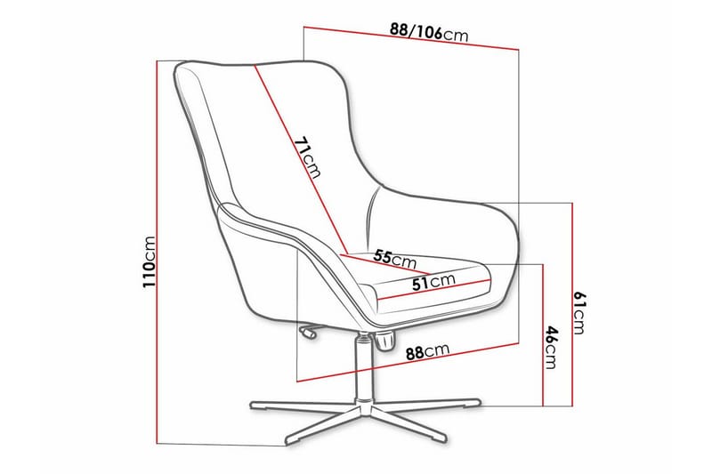 Laytown Fåtölj Dark Blue/Black - Möbler - Stolar & fåtöljer - Fåtölj