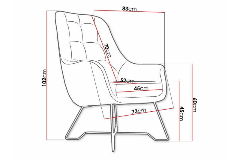 Laytown Fåtölj Dark grey - Möbler - Stolar & fåtöljer - Fåtölj