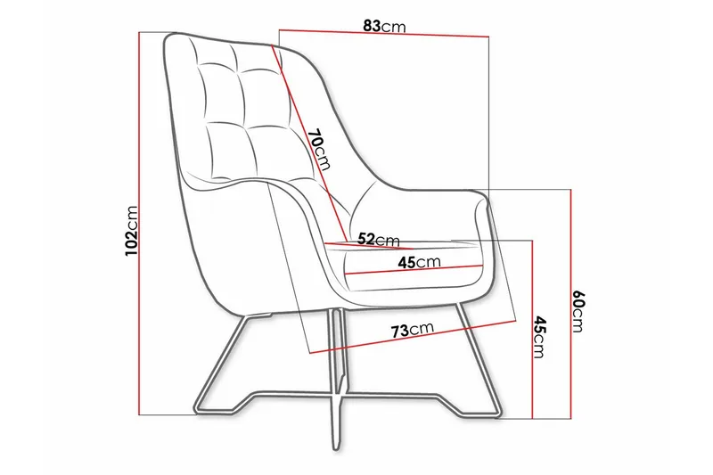 Laytown Fåtölj Yellow - Möbler - Stolar & fåtöljer - Fåtölj
