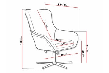 Laytown Modern Fåtölj i Sammet med Metallunderrede - Grön - Möbler - Stolar & fåtöljer - Fåtölj