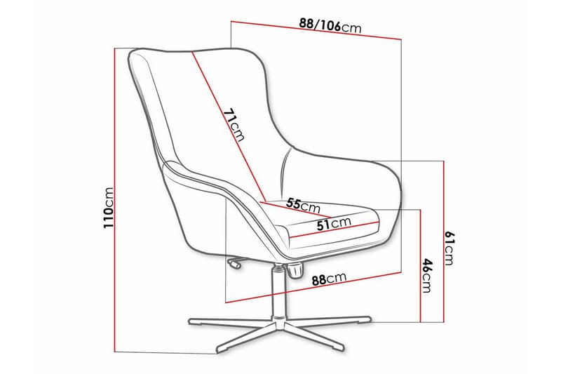 Laytown Modern Fåtölj i Sammet med Metallunderrede - Grön - Möbler - Stolar & fåtöljer - Fåtölj
