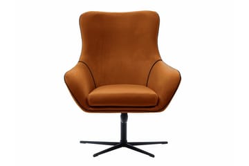 Laytown Modern Fåtölj i Sammet - Orange - Möbler - Stolar & fåtöljer - Fåtölj