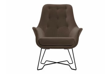Laytown Modern Fåtölj i Tyg - Mörkbrun - Möbler - Stolar & fåtöljer - Fåtölj