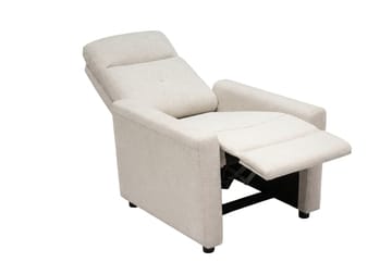 Leia Manuell Reclinerfåtölj i Tyg - Beige - Möbler - Stolar & fåtöljer - Fåtölj - Biofåtölj & reclinerfåtölj