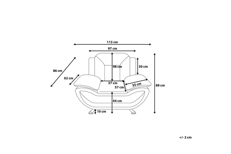 Leira Fåtölj - Vit - Möbler - Stolar & fåtöljer - Fåtölj