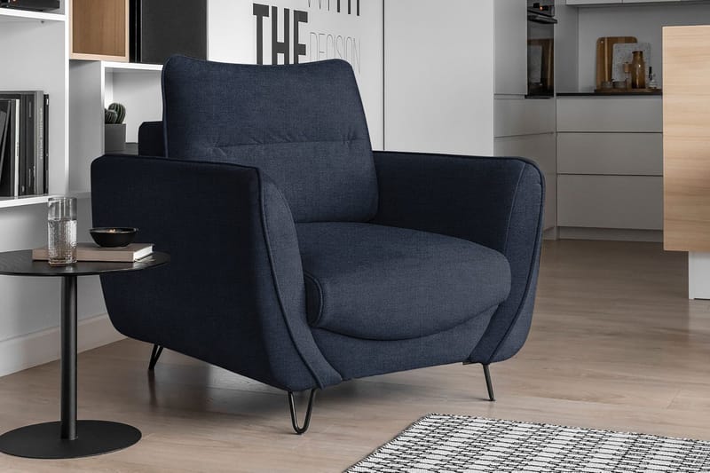 Lence Fåtölj - Blå - Möbler - Stolar & fåtöljer - Fåtölj