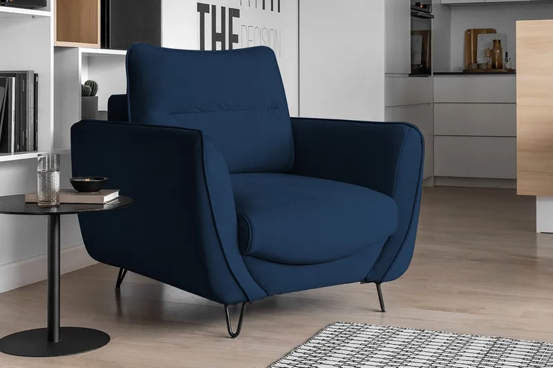Lence Fåtölj - Blå - Möbler - Stolar & fåtöljer - Fåtölj