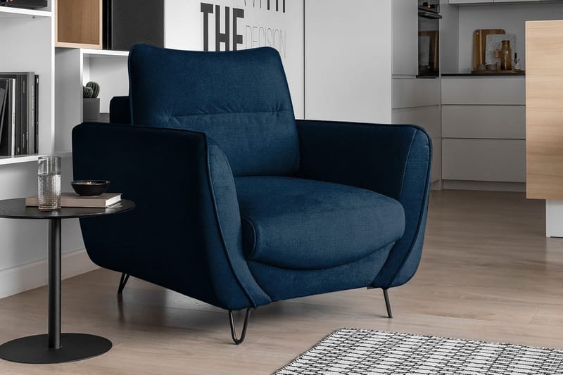 Lence Fåtölj - Blå - Möbler - Stolar & fåtöljer - Fåtölj
