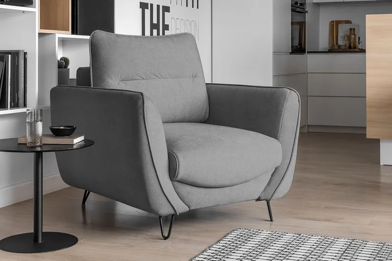 Lence Fåtölj - Grå - Möbler - Stolar & fåtöljer - Fåtölj