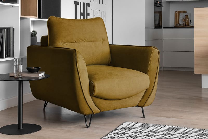 Lence Fåtölj - Gul - Möbler - Stolar & fåtöljer - Fåtölj
