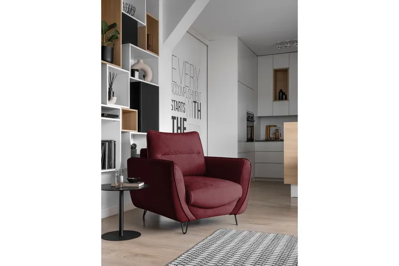 Lence Fåtölj - Röd - Möbler - Stolar & fåtöljer - Fåtölj