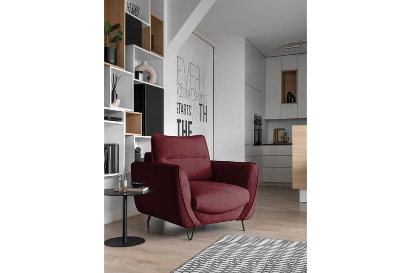 Lence Fåtölj - Röd - Möbler - Stolar & fåtöljer - Fåtölj