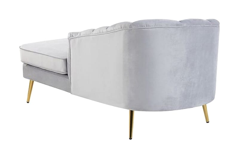 Allier Schäslong Vänster - Sammet/Grå - Möbler - Stolar & fåtöljer - Fåtölj - Liggfåtölj