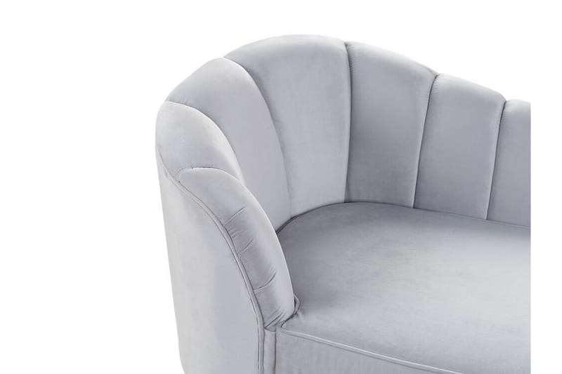 Allier Schäslong Vänster - Sammet/Grå - Möbler - Stolar & fåtöljer - Fåtölj - Liggfåtölj