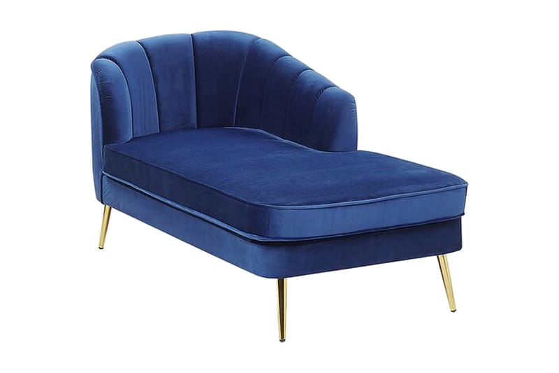 Allier Schäslong Vänster - Sammet/Koboltblå - Möbler - Stolar & fåtöljer - Fåtölj - Liggfåtölj