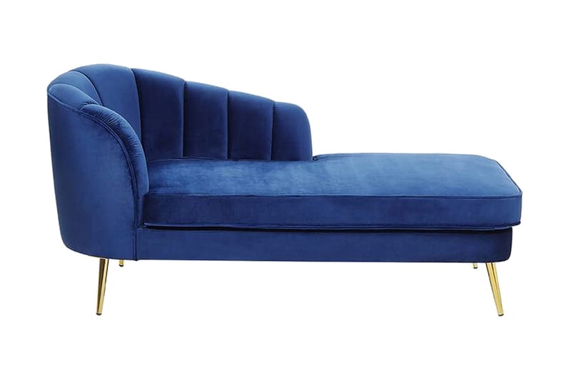 Allier Schäslong Vänster - Sammet/Koboltblå - Möbler - Stolar & fåtöljer - Fåtölj - Liggfåtölj