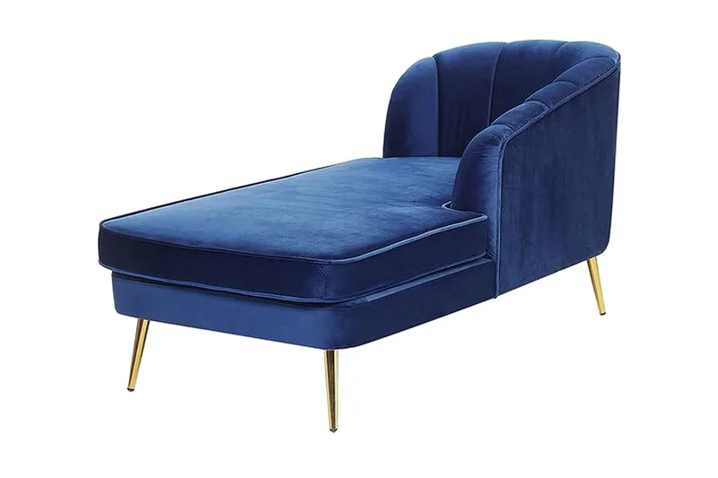 Allier Schäslong Vänster - Sammet/Koboltblå - Möbler - Stolar & fåtöljer - Fåtölj - Liggfåtölj
