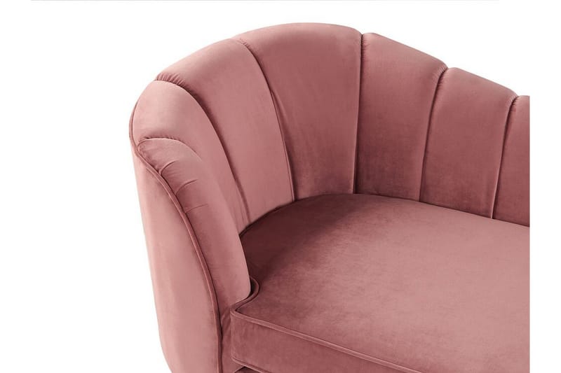 Allier Schäslong Vänster - Sammet/Rosa - Möbler - Stolar & fåtöljer - Fåtölj - Liggfåtölj