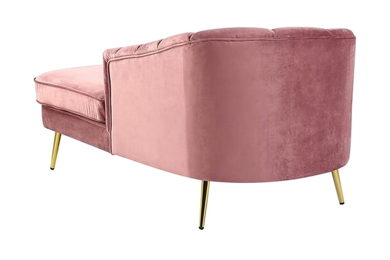 Allier Schäslong Vänster - Sammet/Rosa - Möbler - Stolar & fåtöljer - Fåtölj - Liggfåtölj