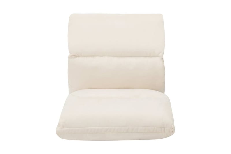 Golvstol vikbar gräddvit mikrofiber - Vit - Möbler - Stolar & fåtöljer - Fåtölj - Liggfåtölj