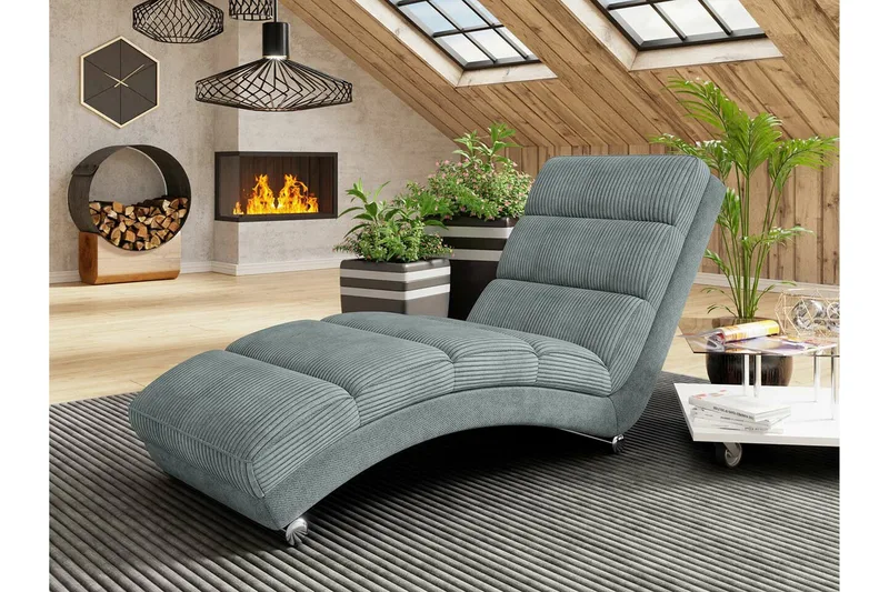 Kintore Liggfåtölj 62 cm 84x NO_BRAND Dark grey - Möbler - Stolar & fåtöljer - Fåtölj - Liggfåtölj