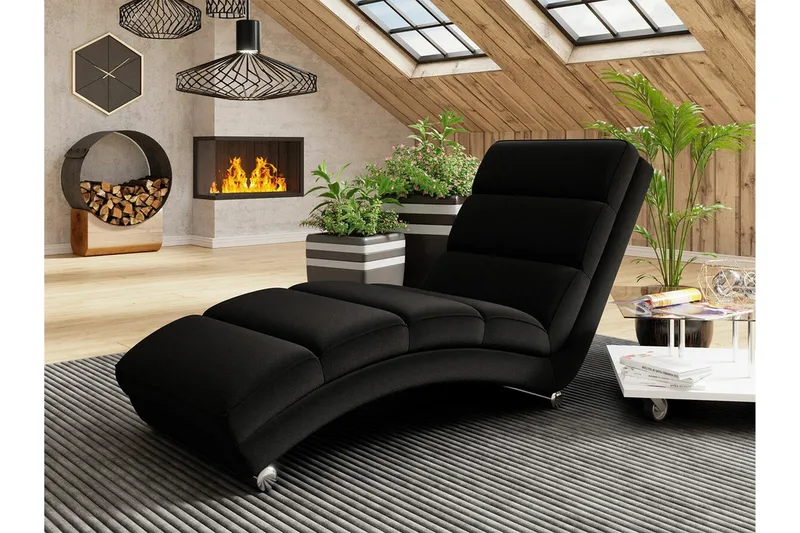 Kintore Liggfåtölj 62 cm Black - Möbler - Stolar & fåtöljer - Fåtölj - Liggfåtölj