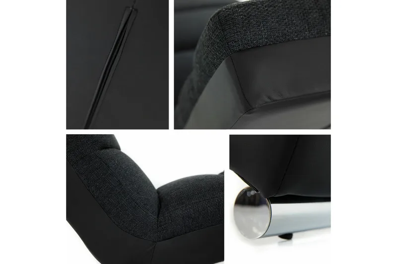 Kintore Liggfåtölj 62 cm NO_BRAND Black - Möbler - Stolar & fåtöljer - Fåtölj - Liggfåtölj