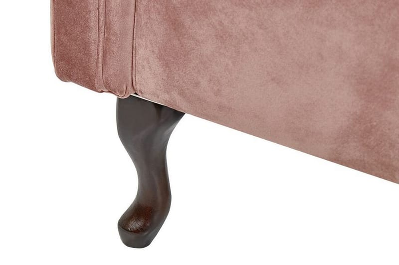 Lattes Höger Rak Dagbädd 188 cm i Tyg - Rosa - Möbler - Soffa - Dagbäddar