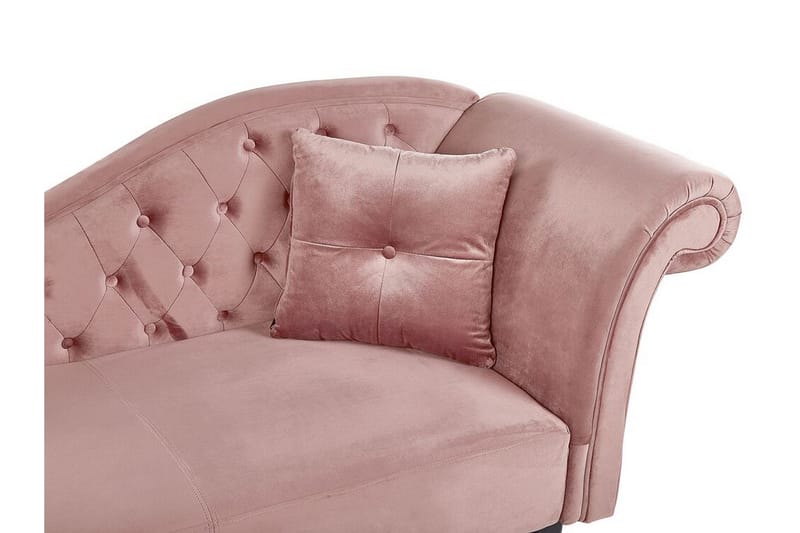 Lattes Schäslong Höger - Sammet/Rosa - Möbler - Soffa - Dagbäddar