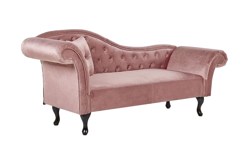 Lattes Schäslong Vänster, Sammet/Rosa