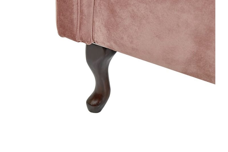 Lattes Schäslong Vänster - Sammet/Rosa - Möbler - Soffa - Dagbäddar