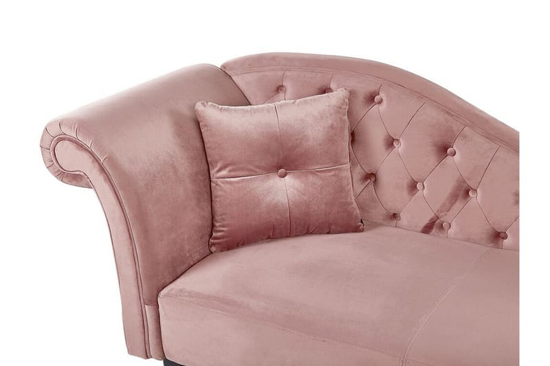 Lattes Schäslong Vänster - Sammet/Rosa - Möbler - Soffa - Dagbäddar