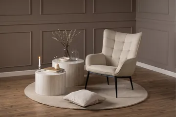Ravinda Liggfåtölj - Beige - Möbler - Stolar & fåtöljer - Fåtölj - Öronlappsfåtölj