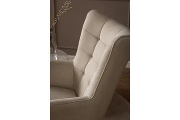 Ravinda Liggfåtölj - Beige - Möbler - Stolar & fåtöljer - Fåtölj - Öronlappsfåtölj