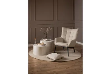 Ravinda Liggfåtölj - Beige - Möbler - Stolar & fåtöljer - Fåtölj - Öronlappsfåtölj
