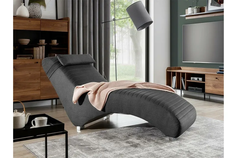 Staffin Liggfåtölj 73 cm NO_BRAND Dark grey - Möbler - Stolar & fåtöljer - Fåtölj - Liggfåtölj