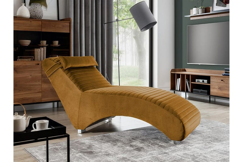 Staffin Liggfåtölj 73 cm NO_BRAND Yellow - Möbler - Stolar & fåtöljer - Fåtölj - Liggfåtölj