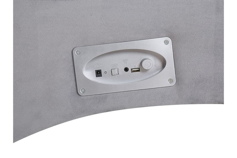 Volans Schäslong med Bluetooth-högtalare - Sammet/Grå - Möbler - Stolar & fåtöljer - Fåtölj - Liggfåtölj