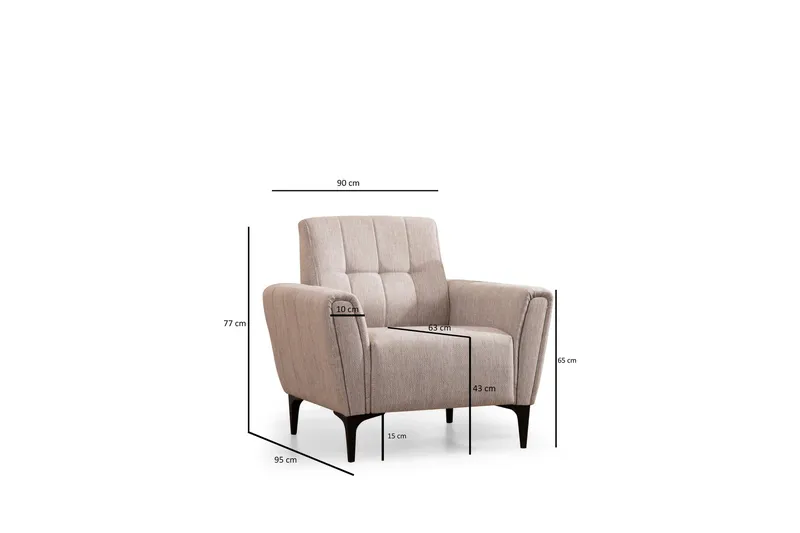 Lilesville Fåtölj - Beige - Möbler - Stolar & fåtöljer - Fåtölj