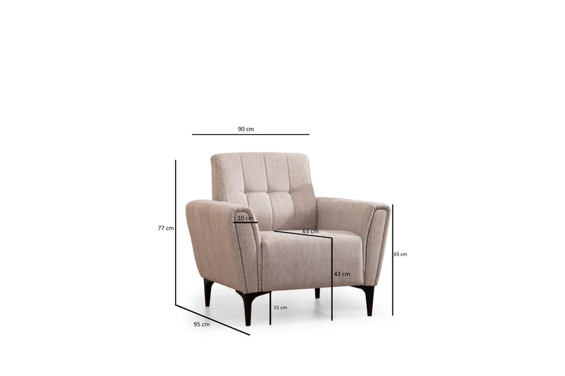 Lilesville Fåtölj - Beige - Möbler - Stolar & fåtöljer - Fåtölj