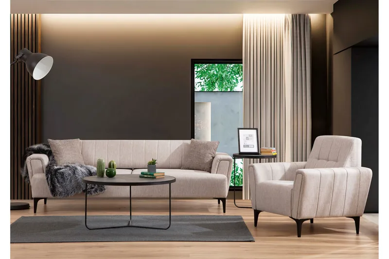 Lilesville Fåtölj - Beige - Möbler - Stolar & fåtöljer - Fåtölj