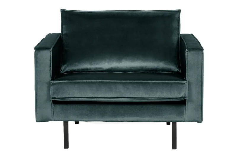 Lissbon Fåtölj Sammet, Blågrön