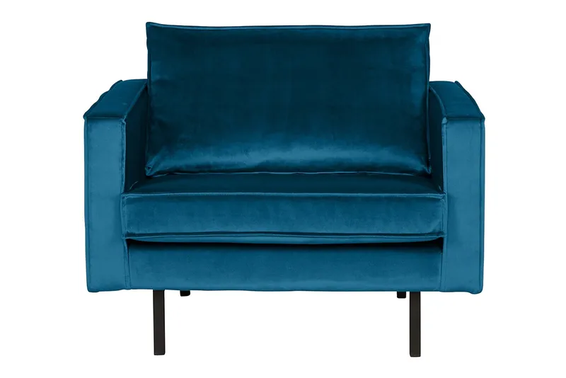 Lissbon Sammetsfåtölj, Blå